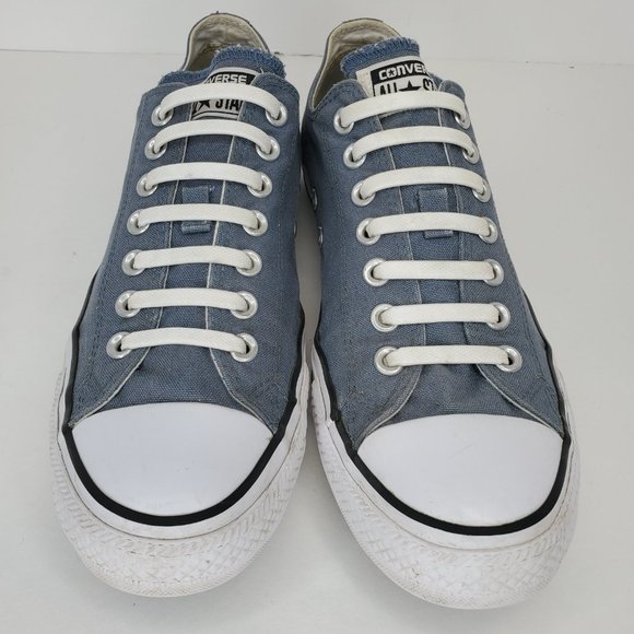 Converse All Star Women's Gray Blue Style Sneakers Shoes 111113F Size 11 Mn's 9 - Picture 5 of 11